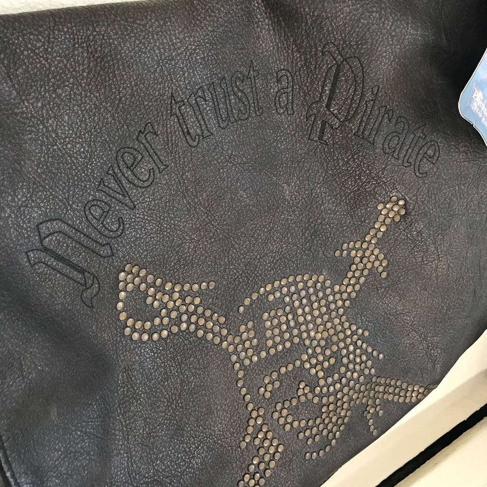 Leather Pirates of the Caribbean Messenger Bag